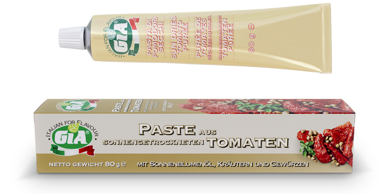 Paste aus getrockneten Tomaten